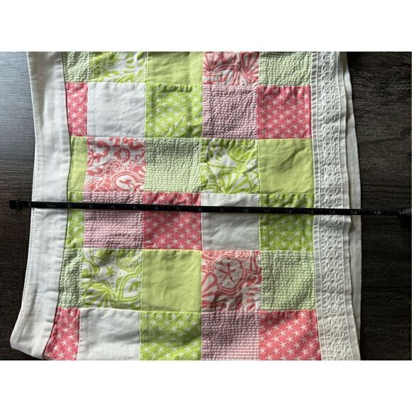 VINEYARD VINES women’s pink, green, and white patchwork 100% cotton skirt - Picture 8 of 8